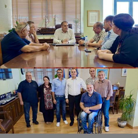 &Sigma;&upsilon;&nu;ά&nu;&tau;&eta;&sigma;&eta; &tau;&omicron;&upsilon; &Delta;&eta;&mu;ά&rho;&chi;&omicron;&upsilon; &mu;&epsilon; &alpha;&nu;&tau;&iota;&pi;&rho;&omicron;&sigma;&omega;&pi;&epsilon;ί&alpha; &tau;&eta;&sigmaf; &Epsilon;.&Kappa;&Alpha;.&Sigma;.&Kappa;&Epsilon;.&Nu;&Omicron;.&Pi;. &gamma;&iota;&alpha; &tau;&eta;&nu; &alpha;&pi;ό&delta;&omicron;&sigma;&eta; &tau;&iota;&mu;ή&sigmaf; &sigma;&tau;&eta; &mu;&nu;ή&mu;&eta; &tau;&omicron;&upsilon; &Gamma;&iota;ά&nu;&nu;&eta; &Kappa;&omicron;&upsilon;&tau;&rho;&alpha;&phi;&omicron;ύ&rho;&eta;